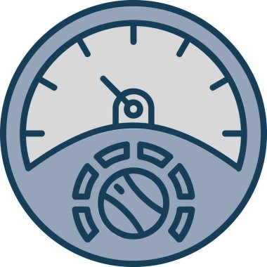 Hız göstergesi modern simge, vektör illüstrasyonu