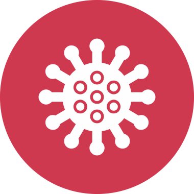 virus vector glyph icon design