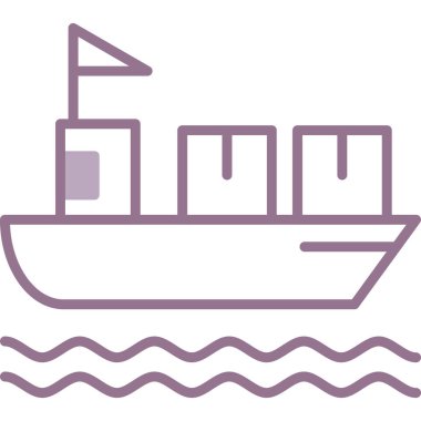 Tekne. Web simgesi basit illüstrasyon