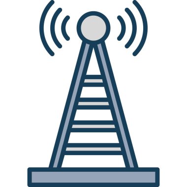 Uydu. Web simgesi basit illüstrasyon