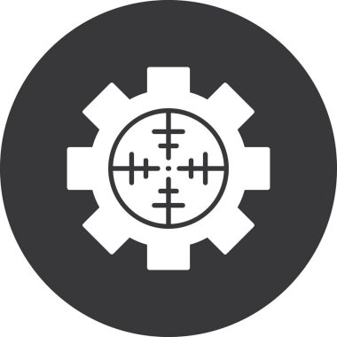 vektör glifini düz simge olarak ayarla