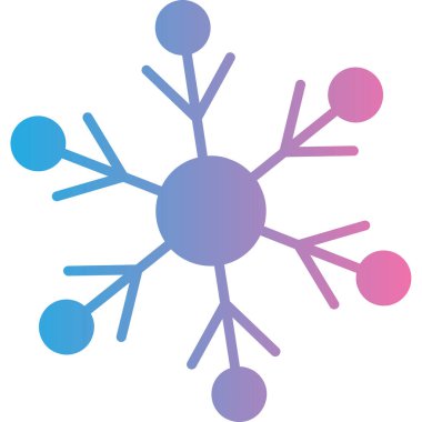 vector illustration of a molecule icon