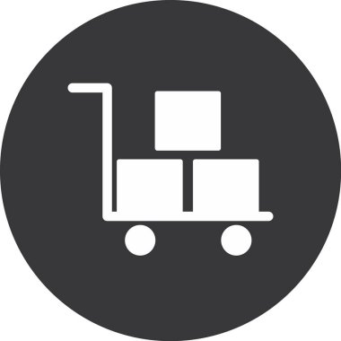 Sepet ikonu vektör illüstrasyonu