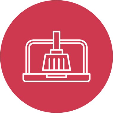 Ofis ve ofis simgesinin vektör illüstrasyonu