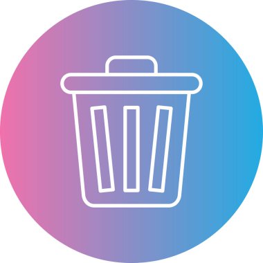 çöp simgesi vektör illüstrasyonu