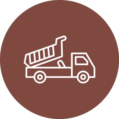 El arabası. Web simgesi basit illüstrasyon