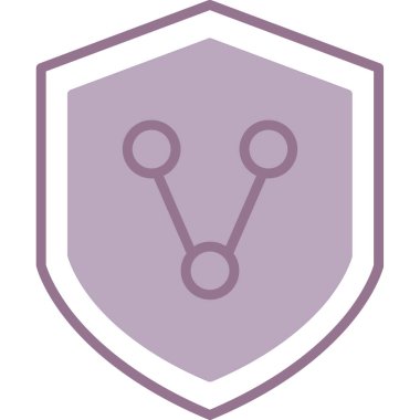 kalkan ikon vektör illüstrasyonu