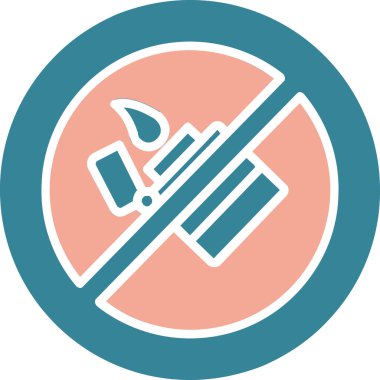 Fırça. Web simgesi basit tasarım