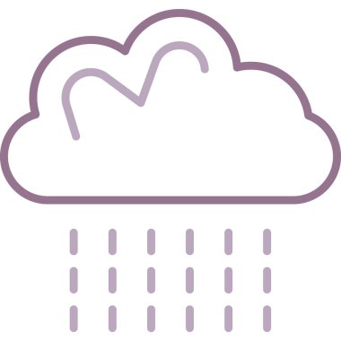 Bulut. Web simgesi basit illüstrasyon