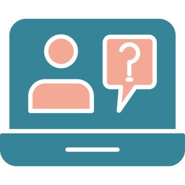 Bilgisayar. Web simgesi basit illüstrasyon