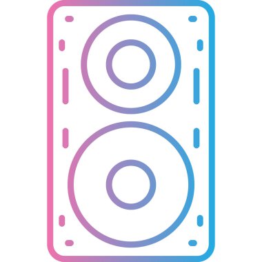 hoparlör vektör illüstrasyonu