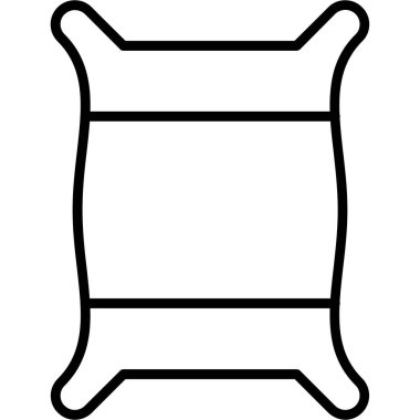 Kumaş elbise askısı simgesi