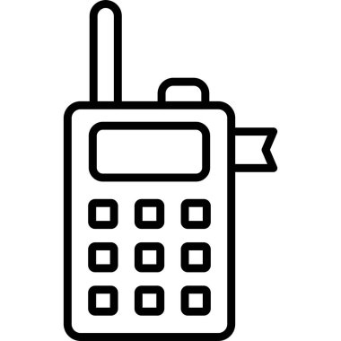 Cep telefonu. Basit illüstrasyon