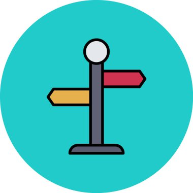 yön ikonu vektör illüstrasyonu