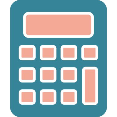 hesap makinesi simgesi vektör illüstrasyonu