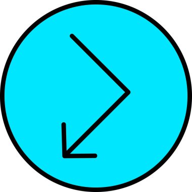 Web için yön simgesi, vektör illüstrasyonu