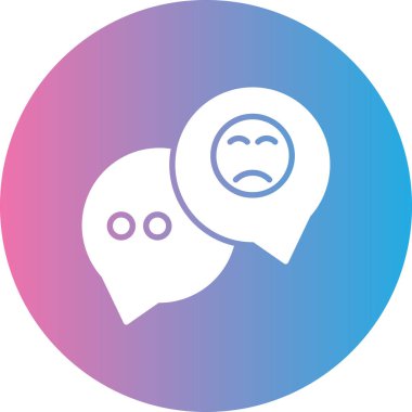 Sohbet simgesinin vektör illüstrasyonu