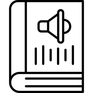 ses hoparlörü vektör illüstrasyon simgesi