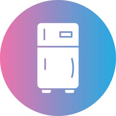 Buzdolabı. Web simgesi basit tasarım