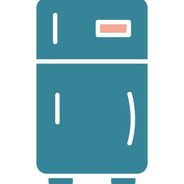 Buzdolabı ikonu. vektör illüstrasyonu