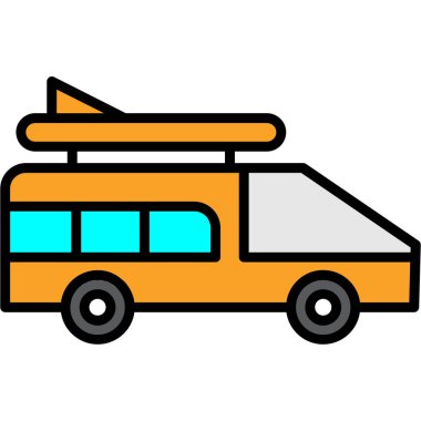 Van ikonu. Basit tasarım