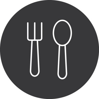 kaşık çatal çatal bıçak seti simgesi