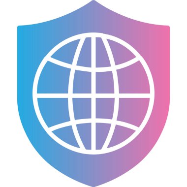 Internet koruma simge vektör çizim