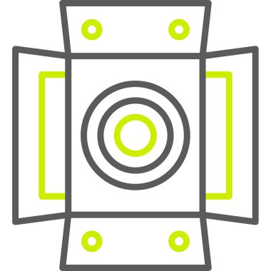 Basit vektör simgesi, fotoğrafçılık illüstrasyonu