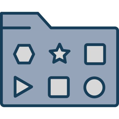 belge simgesi vektör illüstrasyonu