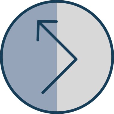 ok sol yön simgesi doldurulmuş özet biçimi