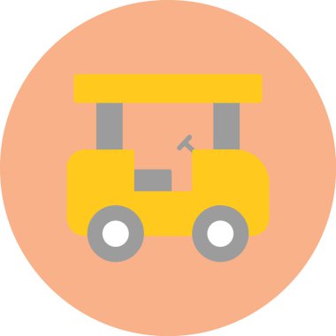 - Araba. Web simgesi basit illüstrasyon