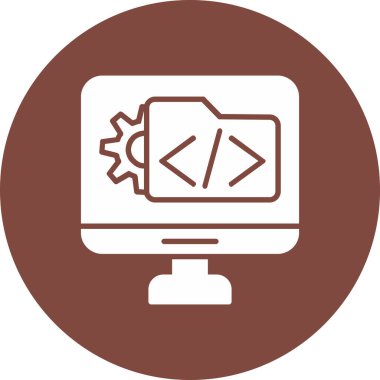 Web geliştirme vektör simgesi modern illüstrasyon