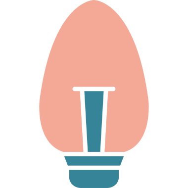 Çizgi film ampulünün vektör çizimi