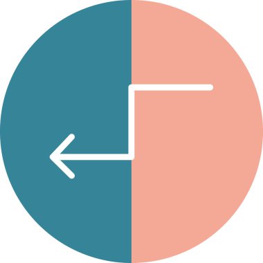 Pasta grafiği vektör illüstrasyonu