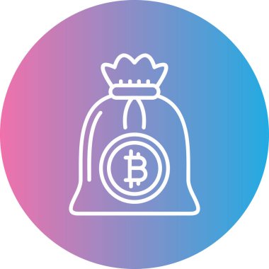 vektör illüstrasyon Bitcoin simgesi