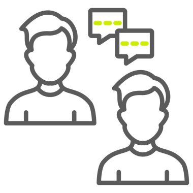 Sohbet simgesi vektör illüstrasyonu