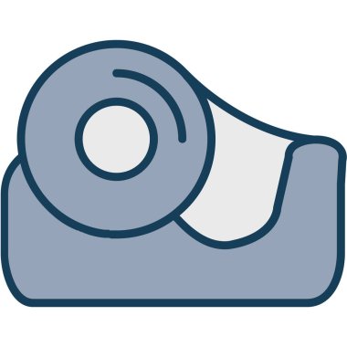 Şerit ölçüm simgesinin vektör illüstrasyonu