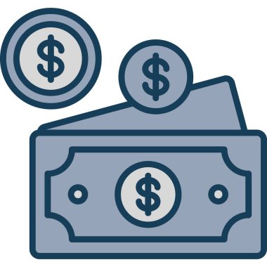 nakit para dolar simgesi Doldurulmuş dış hat biçimi