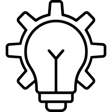 ampul fikri yaratıcılık simgesi