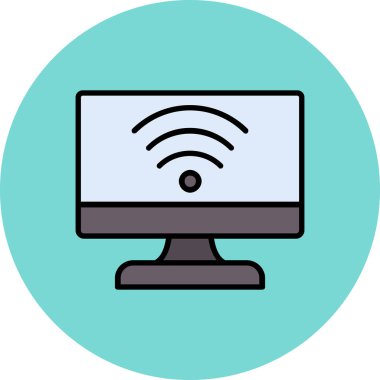 İnternet simgesi, vektör illüstrasyonu