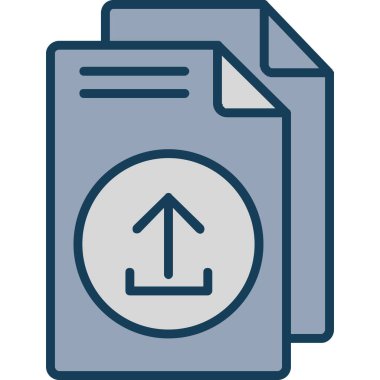 Dizin dosya belgesi simgesi doldurulmuş ana hatlar biçiminde