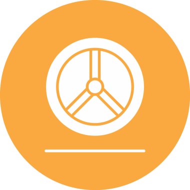 Bir saat simgesinin vektör illüstrasyonu