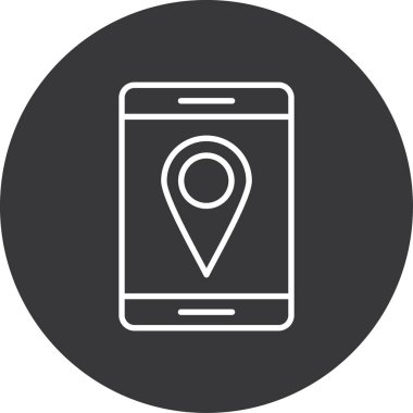 konum simgesi vektör illüstrasyonu