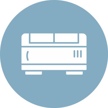 Tramvay. Web simgesi basit illüstrasyon