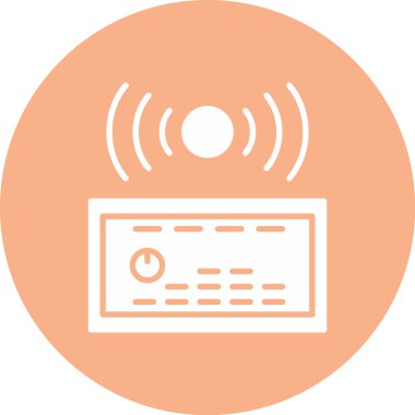 Bir müzik simgesinin vektör illüstrasyonu