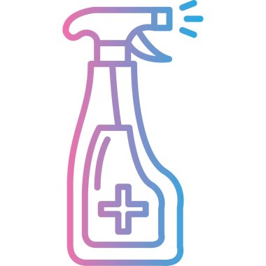 Bir şişe şampuanın vektör çizimi