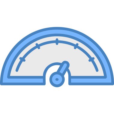 Hız göstergesi simgesi. Hız göstergesi vektör simgesi web için anahat çizimi