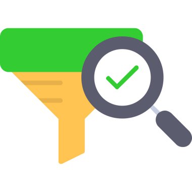 arama vektörü düz renk simgesi