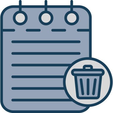 Çöp kutusu vektör illüstrasyonuName