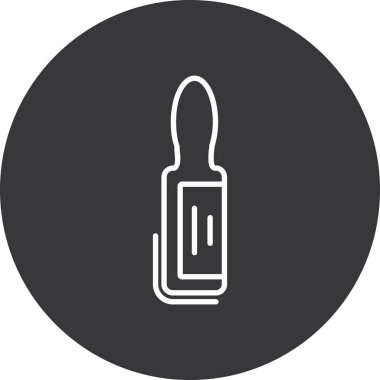 Güzellik ve moda simgesinin vektör çizimi